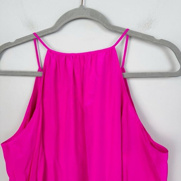 LILLY PULITZER | Fulton Magenta Pink Silk Tunic Dress Beaded Women’s Size Small - Picture 11 of 13
